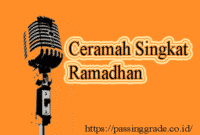 Ceramah Singkat Ramadhan