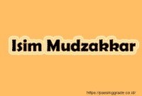 Isim Mudzakkar