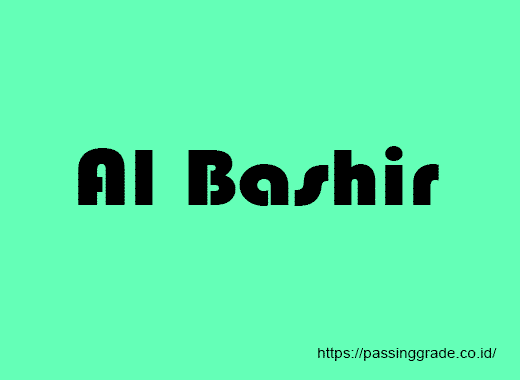 Al Bashir Artinya