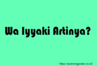 Wa Iyyaki Artinya
